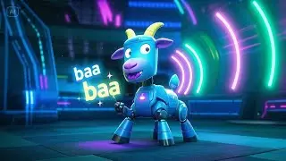 Mary Had a Robot Goat | Fun Robot Adventure Song for Kids | Nursery Rhymes & Songs for Children