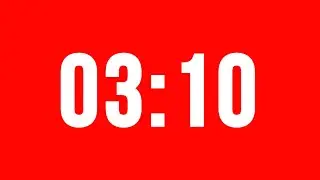 3 Minute 10 Second Timer With Alarm Without Music