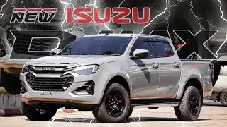 อีซูซุตัวใหม่ 2026 4 ประตูยกสูงเกรด Z สีเทาเอลบรุสแต่งล้อ TE37 ขอบ 18 นิ้ว จบแบบหล่อๆ