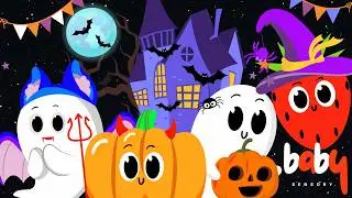 Baby Sensory Halloween Dance Party! Funky Fruits & Veggies in Dress up fun Animation + Pop Music 🎃