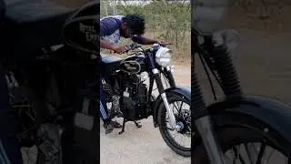 diesel bullet starting procedure #diesel #bullet #royalenfield #vintagebike #sound