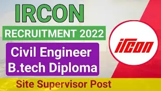 IRCON International Limited recruitment 2022 For civil engineer