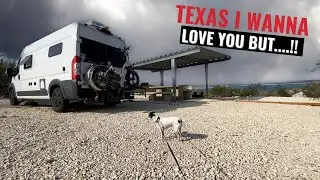 VAN LIFE TRAVEL PLANS CHANGED CRAZY TEXAS WEATHER / DAY IN A VAN LIFE TRAVEL VLOG