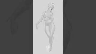 Speedpaint - female anatomy study ✧ sketch with me