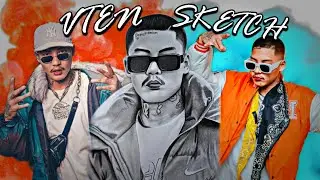 VTEN SKETCH Drawing ✨😎💸| #shorts #nepaliartist