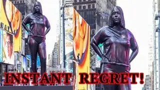 INSTANT REGRET! NYC erects statue of OBESE Black Woman to FIGHT RACISM!