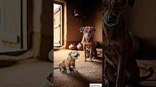Cute dog steals bicycle for his child 😭 #ai​ #save​ #dog​@aistory2.0kd