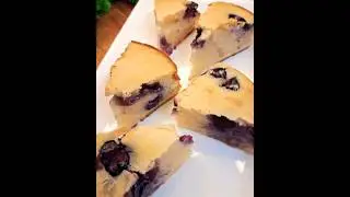 No Measuring Cup Blueberry Eggless Cake Basic & Easy!!#highlights #food #recipe #cake #viralshorts
