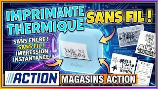 Mini Imprimante thermique SANS FIL &agrave; 15 &euro; chez Action 😱  Test complet