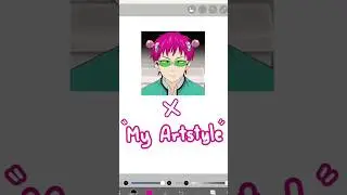 Drawing Saiki Kusuo in my ARTSTYLE✨ | Saiki K - Digital Painting | Yaanzi #shorts #drawing