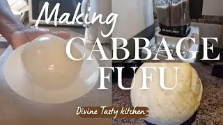How to make cabbage fufu with oats | Healthy LowCarb Swallow#cassavafufu #healthySwallow#africanfood