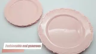 Wedding Birthday Party Tableware Supplies Disposable Plastic Dinner Plates