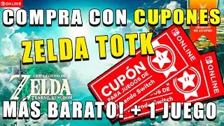 C&oacute;mo Comprar ZELDA Tears of The Kingdom M&Aacute;S BARATO con CUPONES Nintendo Switch