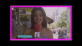 Paula Echevarr&iacute;a como reportera del coraz&oacute;n en Telecinco 18 a&ntilde;os atr&aacute;s