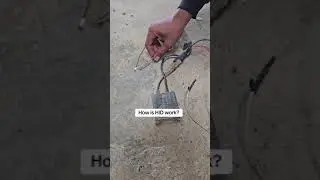 HID (High Intensity Discharge lamp) work | don&rsquo;t try this on your own car.