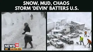 Powerful Winter Storm Devin Devastates Northeast: Flights Cancelled, Floods & Mudslides Hit | 4K