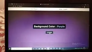 change the background |Color flipper| using #javascript