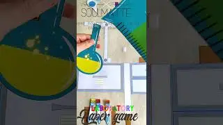 Paper game. DIY science laboratory. Printable game for toddlers