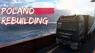 Driving into Real Poland Road | Poland Rebuilding | Realistic Truck Driving | Euro Truck Simulator 2