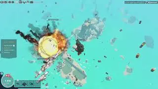 Epic mech vs space ship battle trailmakers #trailmakers