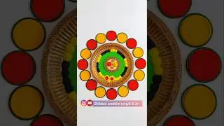 Makar sankranti special haldi kunku rangoli 😍 #shorts #youtubeshorts #youtube #rangoli #art #sandart
