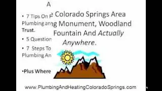 How to Find a Colorado Springs Plumber