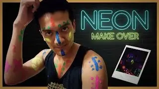 Trying out Neon Light Body Paint