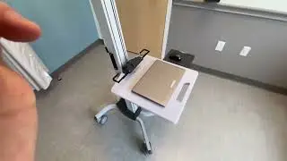 Ergotron &ndash; Neo Flex Rolling Laptop Cart, Small footprint, light weight, super fast height adjustment