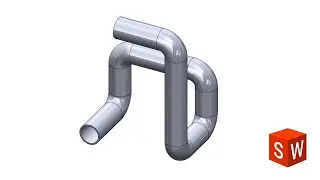 Проектирование трубопровода с использованием 3D-эскиза в Solidworks