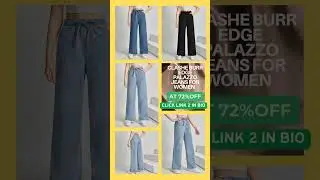 Clashe Burr Edge Palazzo Jeans at 72% off!  