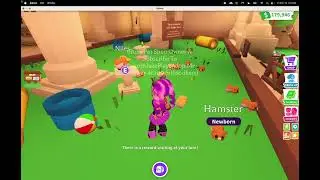 Throwing 40 golden corn to get the diamond hamster in adopt me