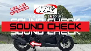 Aerox V3 JVT V3 Exhaust Sound Test | Valve Wide Open!