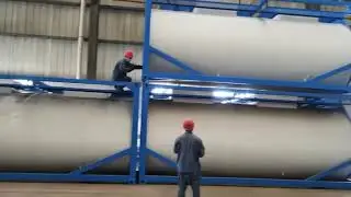ISO-lined Tank, Lined LLDPE tank,  Offshore  tanks container suitable for transporting acid