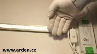 Bezdotykový vypínač a stmívač PROXIMITY pro ovládání LED pásku v hliníkovém profilu.