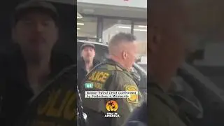 Border Patrol Chief Gregory Bovino confronted by protesters during Minnesota stop.