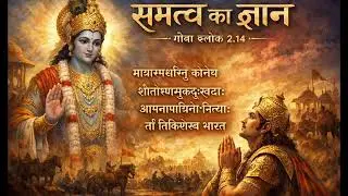 गीता श्लोक 2.14 | दुःख–सुख समत्व | Krishna Heavy Cinematic Bhajan | Deep Meditation Song