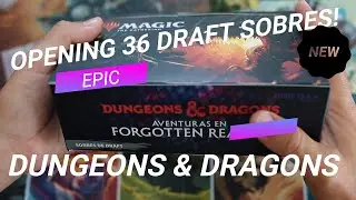 OPENING: Adventures in the Forgotten Realms Draft Booster Box!  D&D Unboxing RELAX