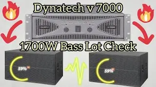 Dynatech V 7000 Bass 1700W Lot Check Amplifier Check Review video 2024