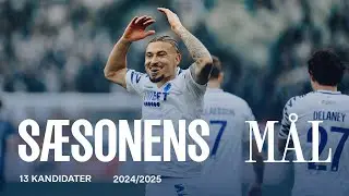 Sæsonens Mål 2024/2025 - Se de 13 kandidater