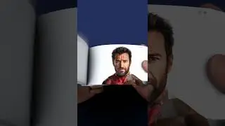 Wolverine Turns into Deadpool in a FlipBook #marvel #shorts #funny #creative #deadpool #wolverine