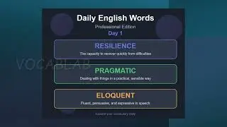 Day 1- Learn 3 New English Words Daily &mdash; Boost Your Vocabulary Fast!