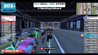 Zwift Racing League - Open AMERICAN Eastern 3B3 - Glasgow Crit (Points Race) - Round 2 Race 2