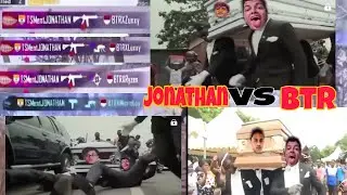 Jonathan Trolling BTR with Coffin Dance || Jonathan Vs BTR in PMPL || De jiggel De Jiggel ||😂😂