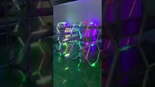 Vividalux brand,RGB hexagon lights with music sync #gym #light#music #party