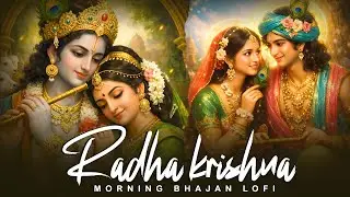 Radha Krishna Morning Bhajan Lofi | Peaceful Mind Relaxing Devotional Music | Radhe Radhe 🌸