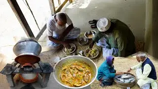 দেশি মাছ গ্রামীণ পদ্ধতিতে ভুনা | Fish curry recipe and eating village style | village food