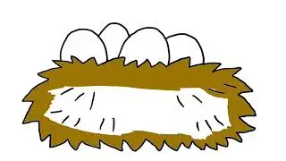 How to draw Egg in nest| Very easy Egg in nest Drawing ,coloring and painting for kids.#kidsdrawing