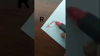 R Letter Styles Signature |#shorts