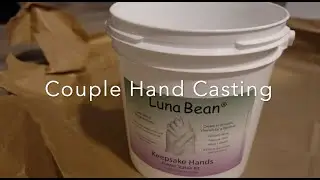 We Tried the Luna Bean Couples Hand Casting Kit on Valentine's Day! | Fun At Home V-Day Vlog!