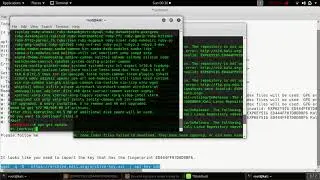 An error occurred during the signature verification in kali Linux on update time